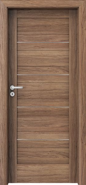 Ușa de interior Porta Verte HOME C.0 cu inserții Stejar California