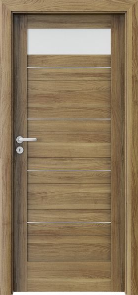 Ușa de interior Porta Verte HOME C.1 cu inserții Acacia Auriu