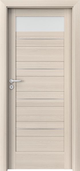 Ușa de interior Porta Verte HOME C.1 cu inserții Nuc Alb