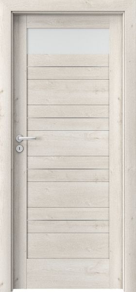 Ușa de interior Porta Verte HOME C.1 cu inserții Stejar Scandinav