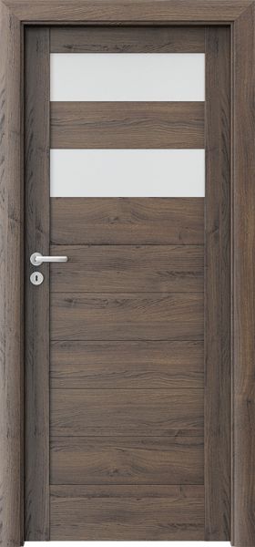 Ușa de interior Porta Verte HOME C.2 Stejar Roșu