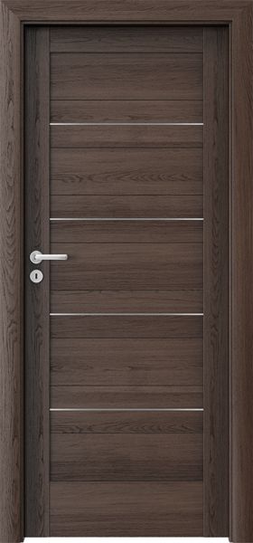 Ușa de interior Porta Verte HOME C.0 cu inserții Stejar Havana