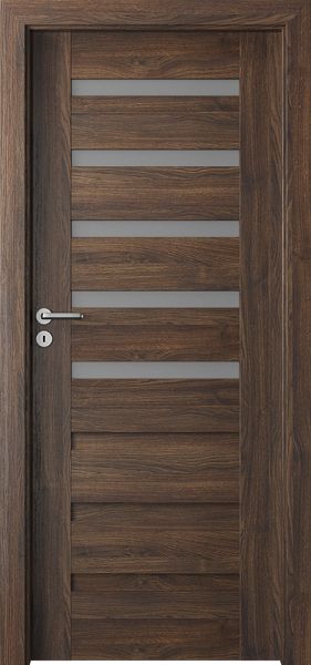Ușa de interior Porta Verte PREMIUM, D Model D.5 Stejar Roșu