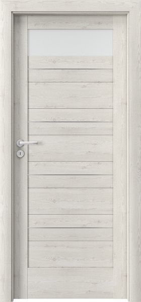 Ușa de interior Porta Verte HOME C.1 cu inserții Pin Norvegian