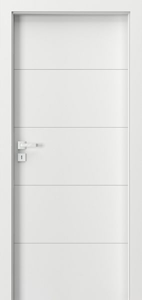 Ușa de interior PORTA VECTOR Model E Vopsea UV Premium Plus Alb