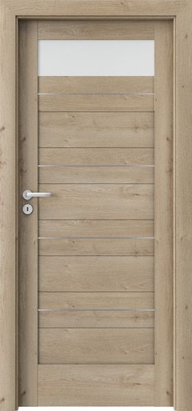 Ușa de interior Porta Verte HOME C.1 cu inserții Stejar Clasic
