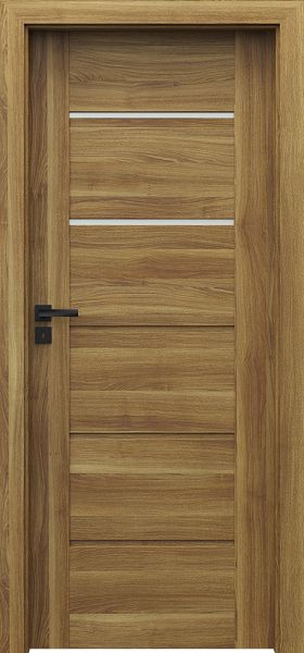 Ușa de interior Porta Verte PREMIUM, E Model E.2 Acacia Auriu