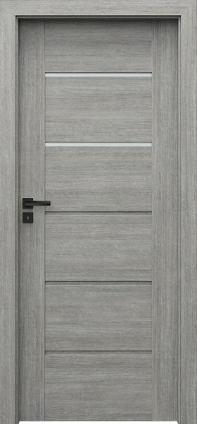 Ușa de interior Porta Verte PREMIUM, E Model E.2 Stejar Argintiu
