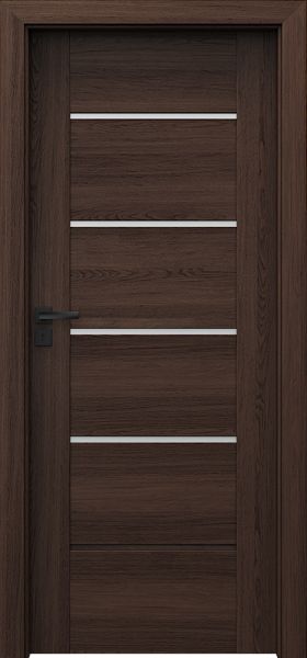 Ușa de interior Porta Verte PREMIUM, E Model E.4 Stejar Havana