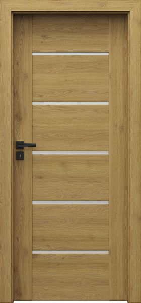 Ușa de interior Porta Verte PREMIUM, E Model E.5 Stejar Natural