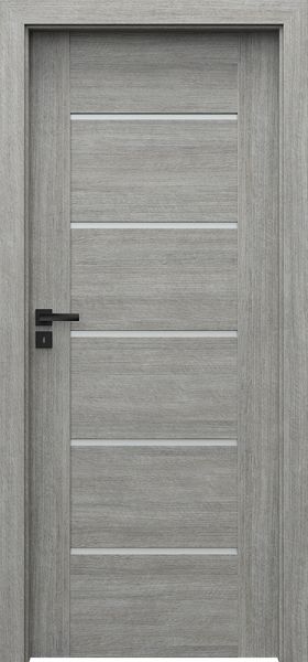 Ușa de interior Porta Verte PREMIUM, E Model E.5 Stejar Argintiu