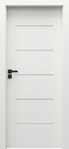 Ușa de interior Porta Verte PREMIUM, E Model E.5 Wenge Alb
