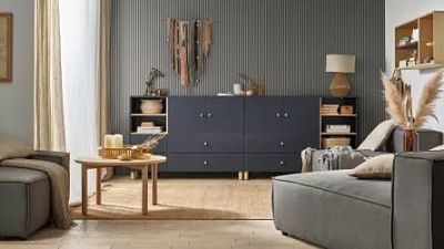 Panou riflaj LINERIO S-LINE GREY 2650 x 122 x 12 mm