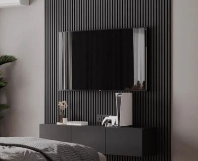Panou riflaj LINERIO S-LINE BLACK 2650 x 122 x 12 mm