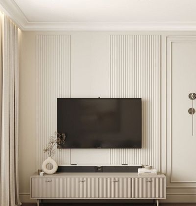 Panou riflaj LINERIO M-LINE WHITE 2650 x 122 x 12 mm