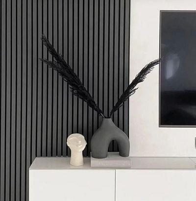 Panou riflaj LINERIO M-LINE ANTRACIT 2650 x 122 x 12 mm